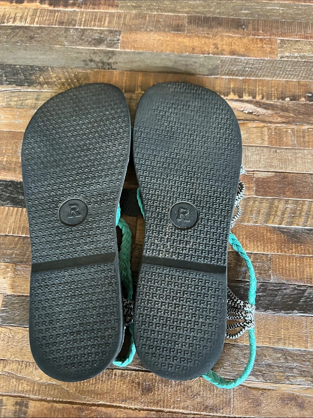 Braided Turquoise Strappy Women’s Sandals